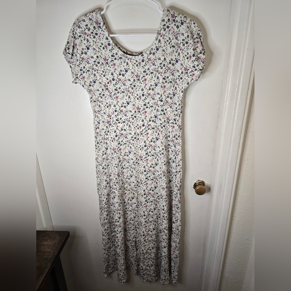 All That Jazz Floral Print Vintage Women's Dress Size 7/8